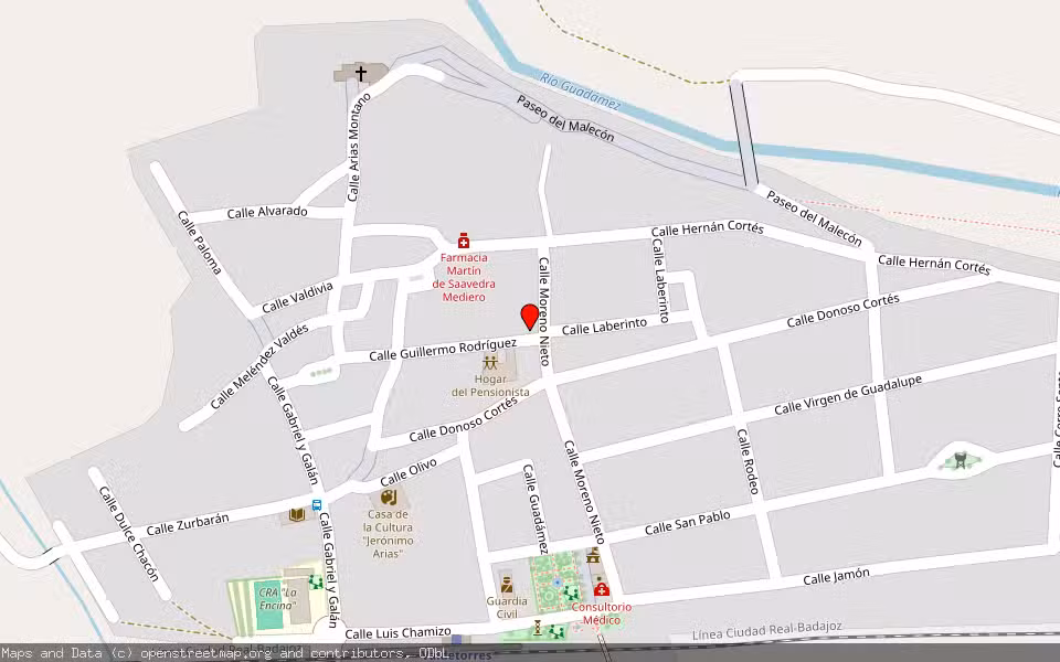 Mapa de Subasta Inmueble (Finca rústica) en Valdetorres, Badajoz