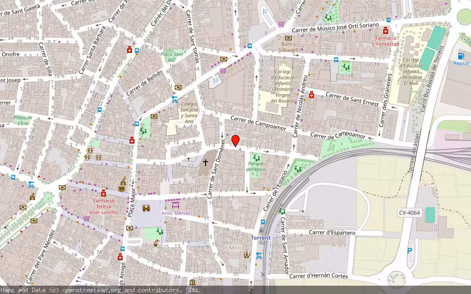 Mapa de Subasta Inmueble (Vivienda) en Torrent, Valencia/València