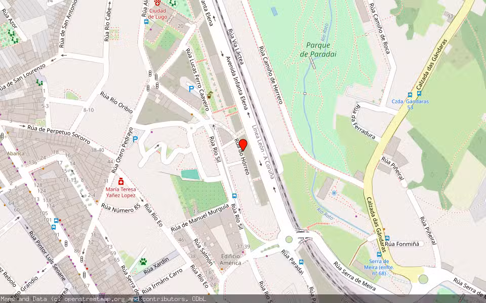 Mapa de Subasta Inmueble (Garaje) en Lugo
