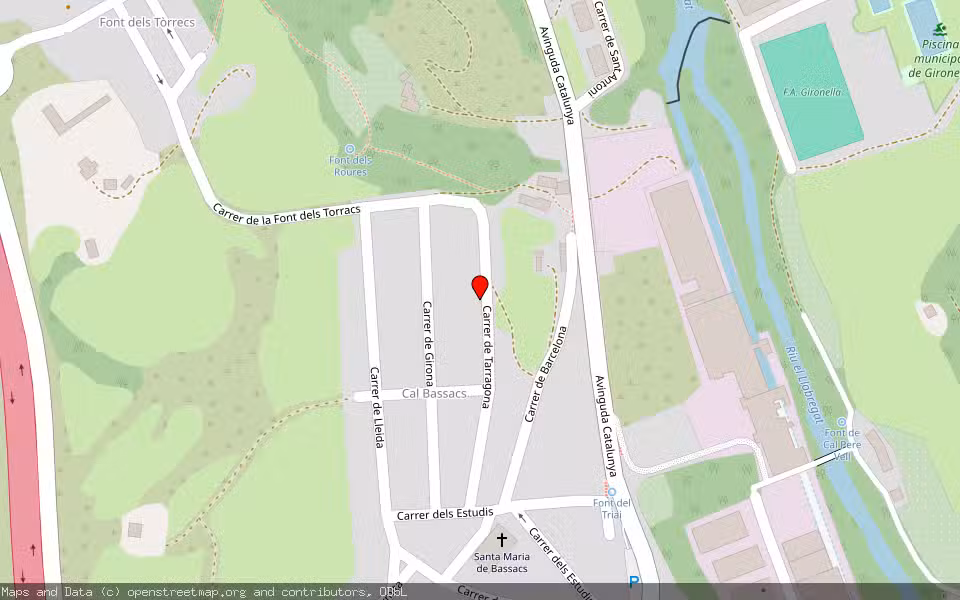 Mapa de Subasta Inmueble (Vivienda) en Gironella, Barcelona