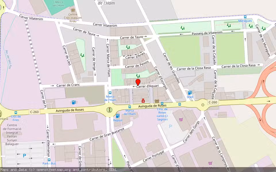 Mapa de Subasta Inmueble (Vivienda) en Figueres, Girona