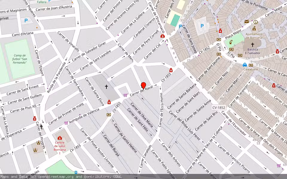 Mapa de Subasta Inmueble (Vivienda) en Burriana, Castellón/Castelló