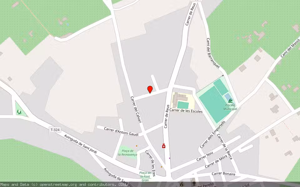 Mapa de Subasta Inmueble (Vivienda) en Benissanet, Tarragona