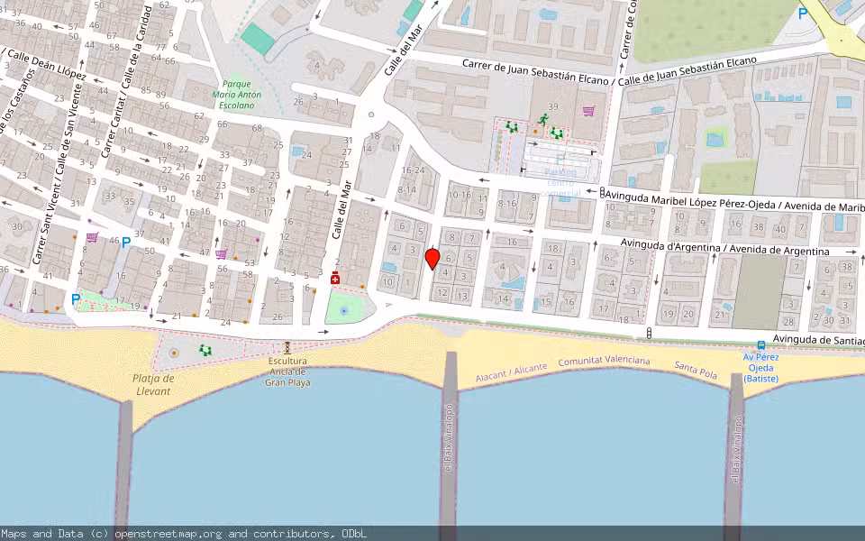 Mapa de Subasta Inmueble (Vivienda) en Santa Pola, Alicante/Alacant