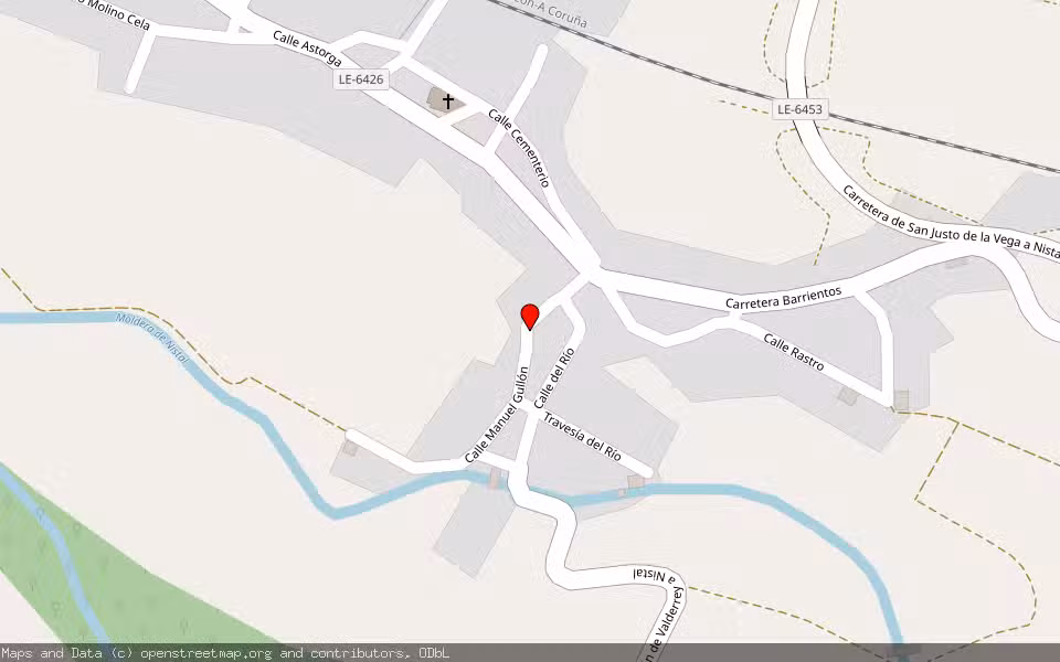 Mapa de Subasta Inmueble (Vivienda) en San Justo De La Vega, León