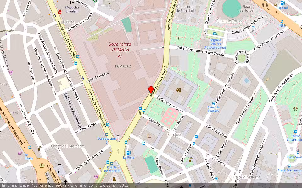 Mapa de Subasta Inmueble (Trastero) en Segovia