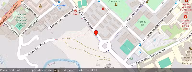 Mapa de Subasta de Inmueble (Vivienda) en Alcoy, Alicante 