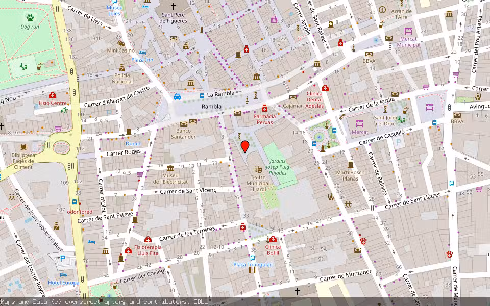 Mapa de Subasta Inmueble (Vivienda) en Figueres, Girona