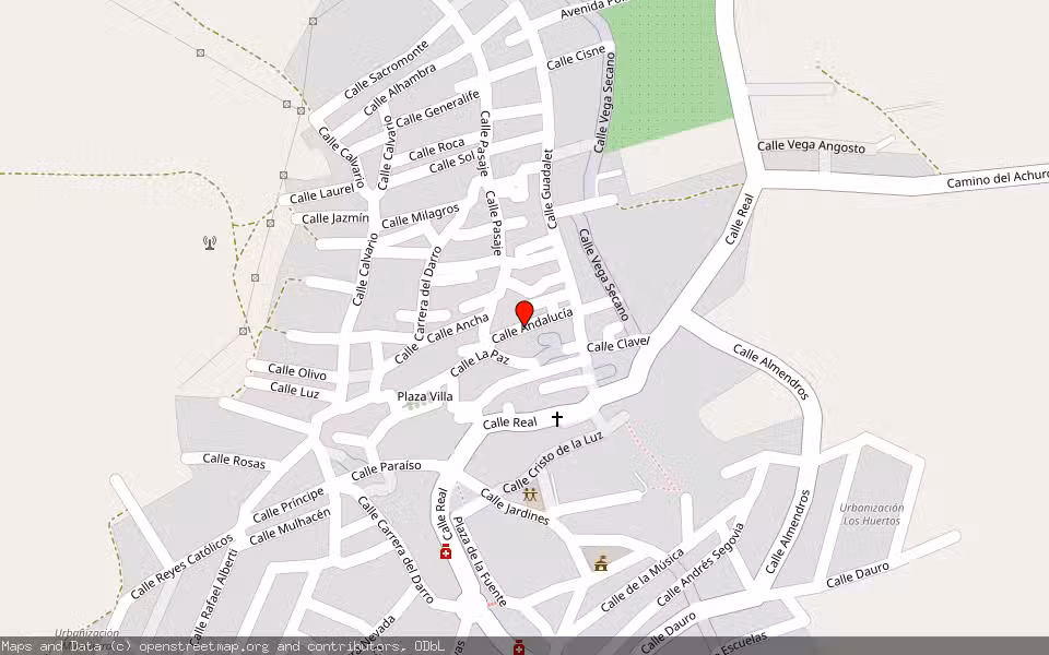 Mapa de Subasta Inmueble (Vivienda) en Darro, Granada