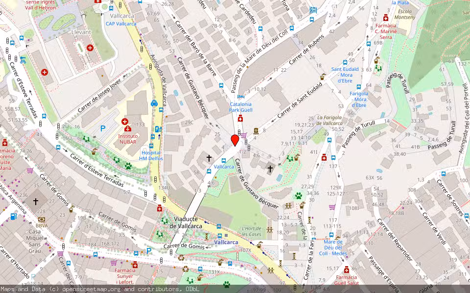 Mapa de Subasta Inmueble (Local comercial) en Horta, Barcelona