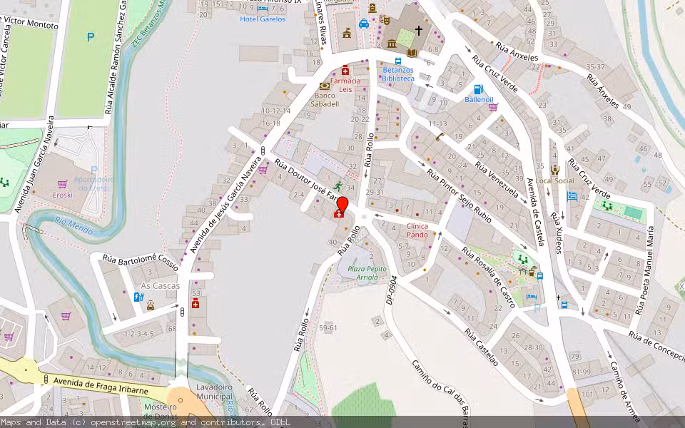 Mapa de Subasta Inmueble (Trastero) en Betanzos, A Coruña