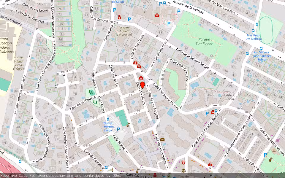 Mapa de Subasta Inmueble (Garaje) en Torrelodones, Madrid