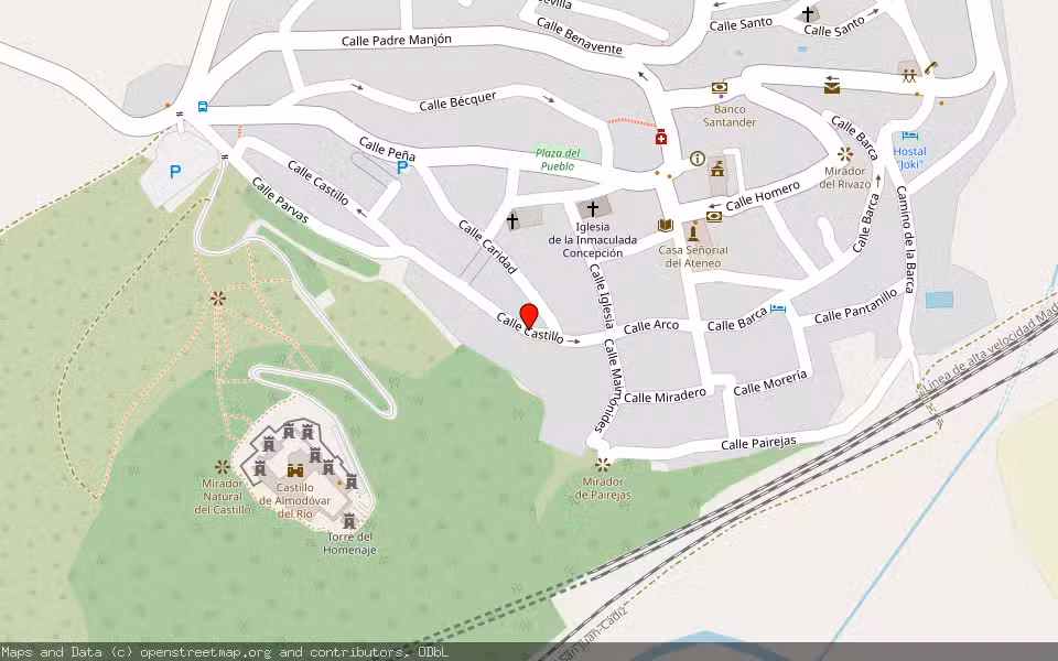 Mapa de Subasta Inmueble (Vivienda) en Almodovar Del Rio, Córdoba