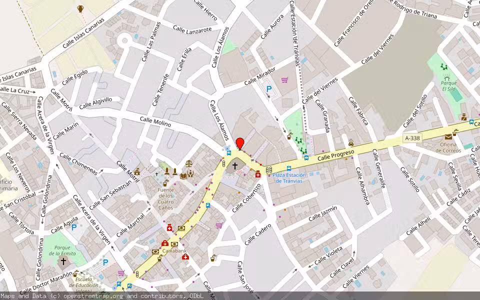 Mapa de Subasta Inmueble (Vivienda) en Las Gabias, Granada