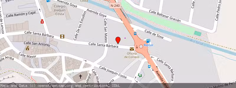 Mapa de Subasta de Inmueble (Vivienda) en Monzon, Huesca 