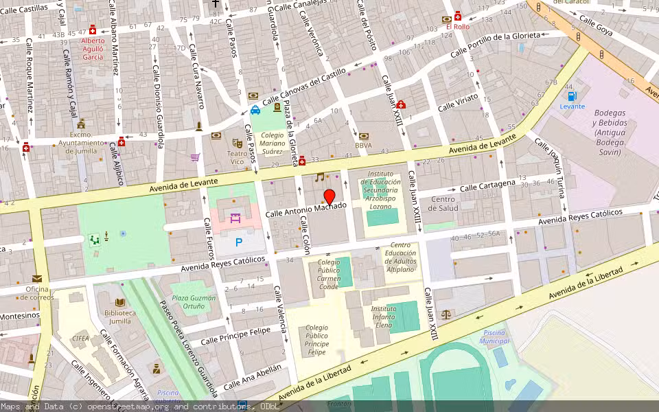 Mapa de Subasta Inmueble (Vivienda) en Jumilla, Murcia