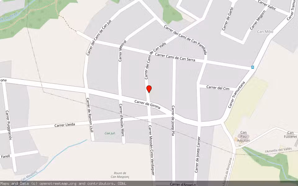 Mapa de Subasta Inmueble (Vivienda) en L'ametlla Dfl Vallès, Barcelona