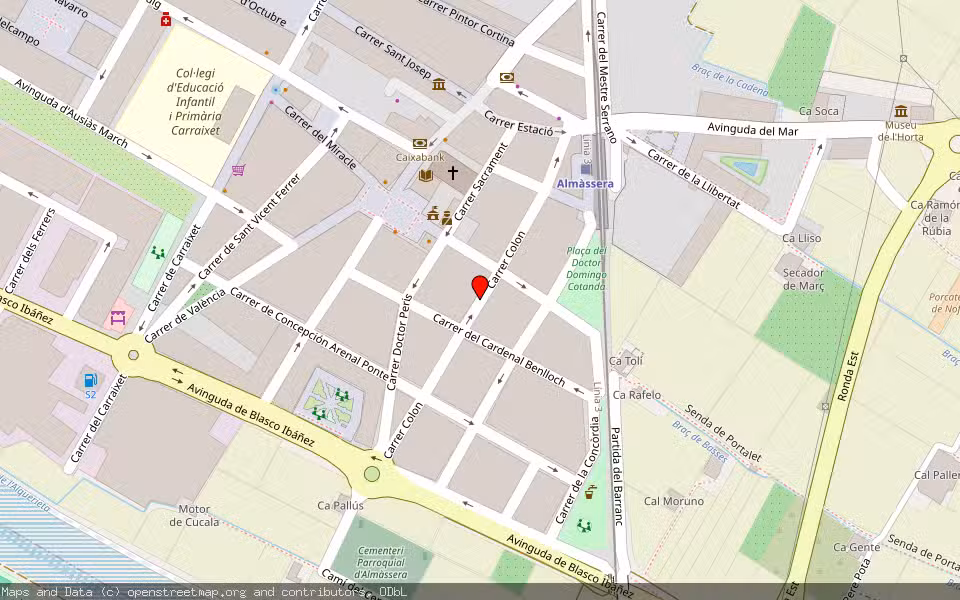 Mapa de Subasta Inmueble (Vivienda) en Almacera, Valencia/València