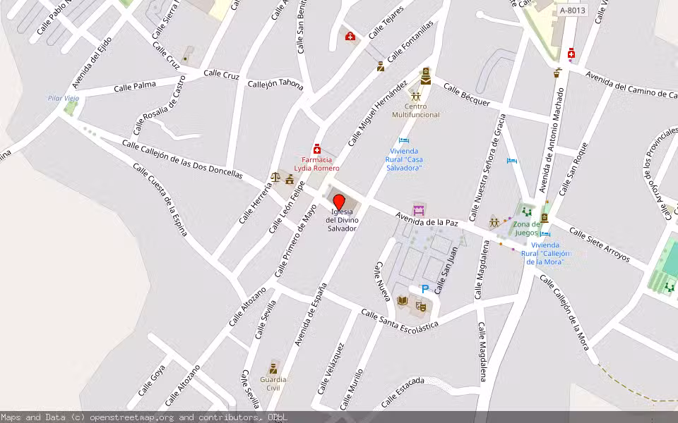 Mapa de Subasta Inmueble (Finca rústica) en Castilblanco De Los Arroyos, Sevilla