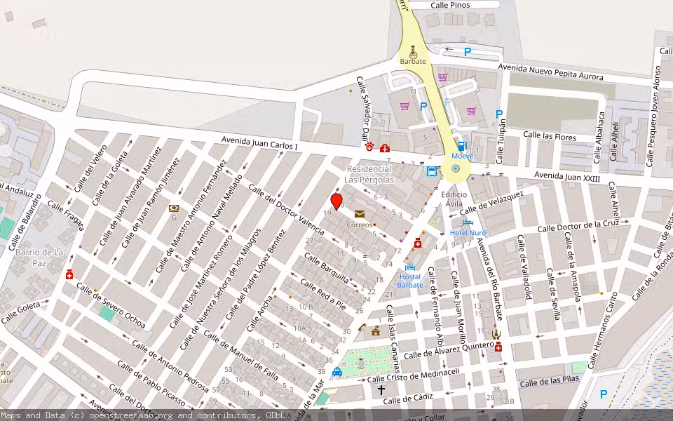 Mapa de Subasta Inmueble (Local comercial) en Barbate, Cádiz