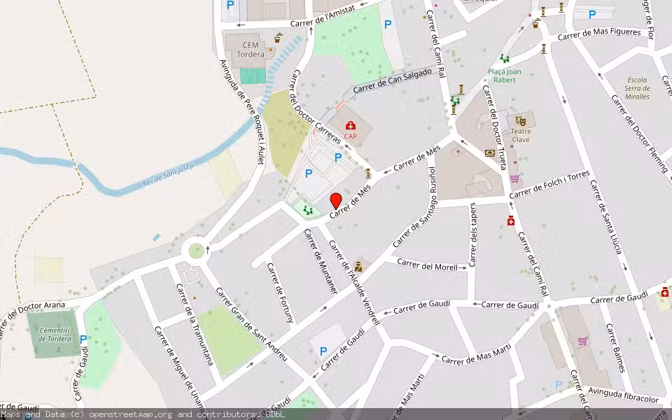 Mapa de Subasta Inmueble (Trastero) en Tordera, Barcelona
