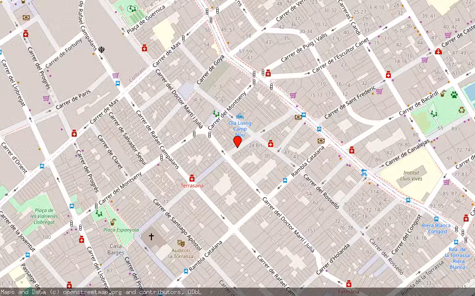 Mapa de Subasta Inmueble (Vivienda) en L'hospitalet De Llobregat, Barcelona