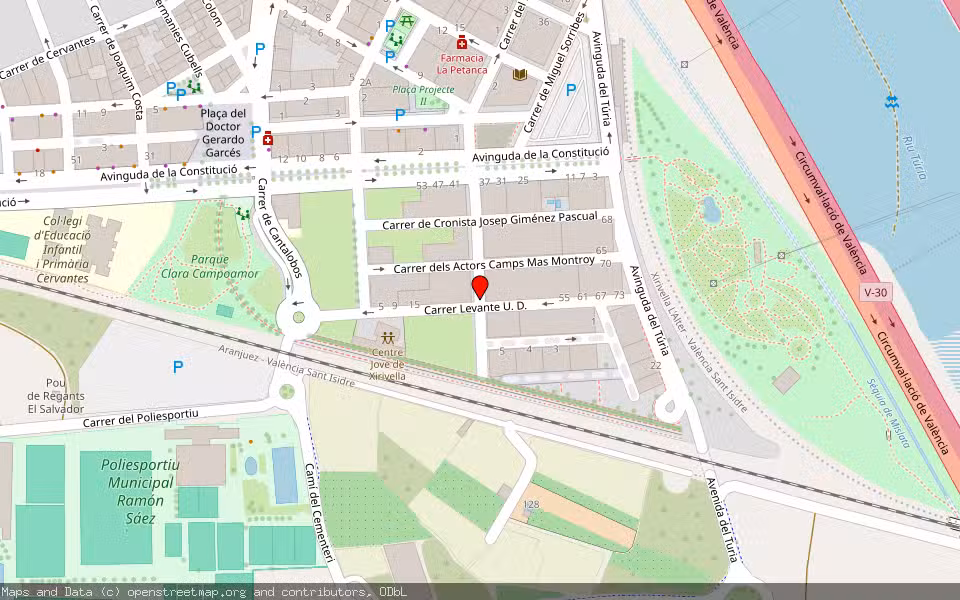 Mapa de Subasta Inmueble (Vivienda) en Xirivella, Valencia/València
