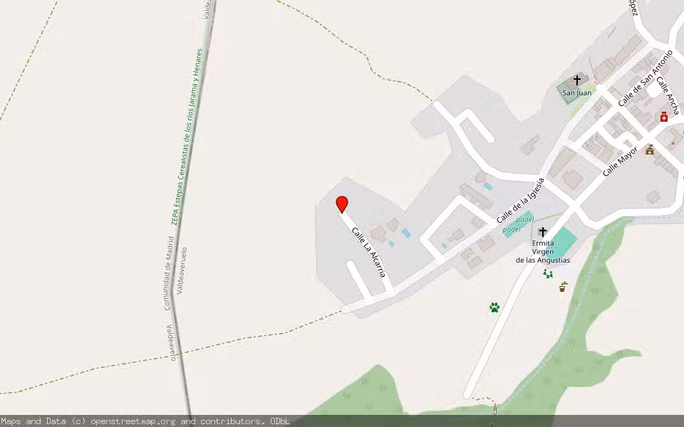 Mapa de Subasta Inmueble (Solar) en Valdeaveruelo, Guadalajara