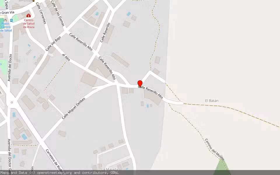 Mapa de Subasta Inmueble (Garaje) en Riaza, Segovia