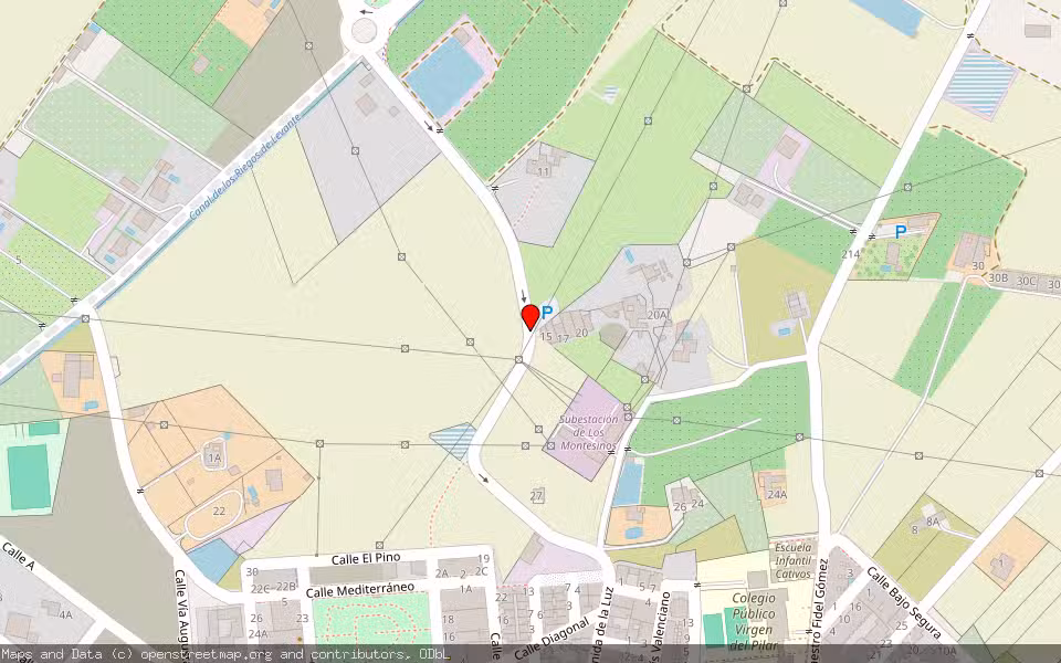 Mapa de Subasta Inmueble (Vivienda) en Los Montesinos, Alicante/Alacant