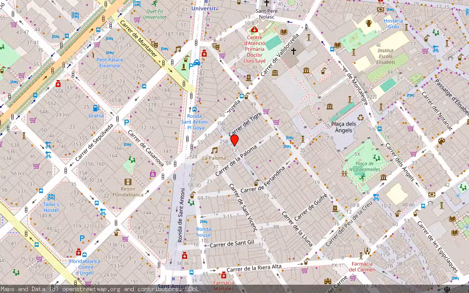 Mapa de Subasta Inmueble (Vivienda) en Barcelona