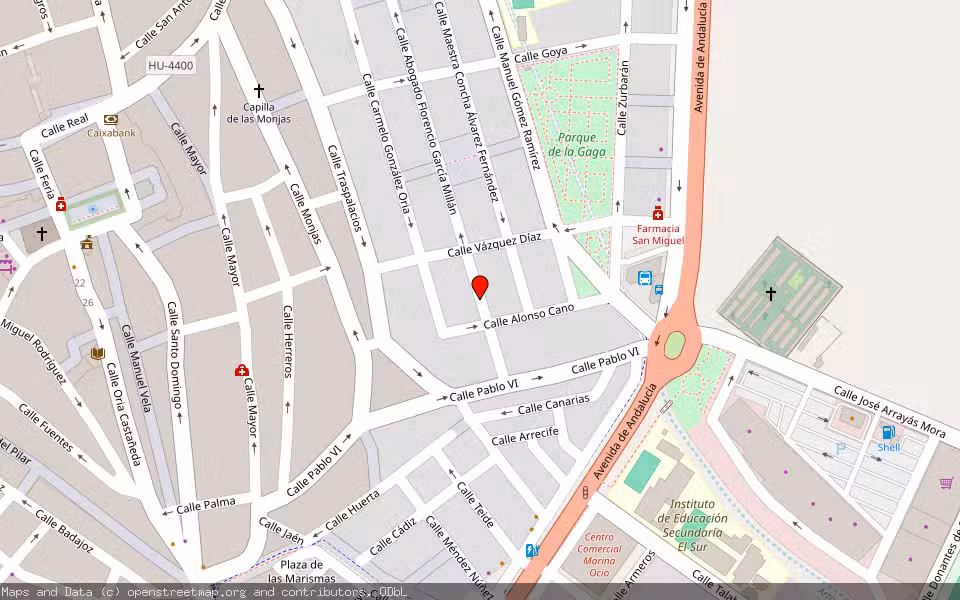 Mapa de Subasta Inmueble (Vivienda) en Lepe, Huelva