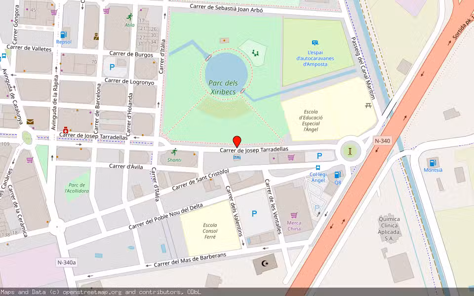 Mapa de Subasta Inmueble (Local comercial) en Amposta, Tarragona
