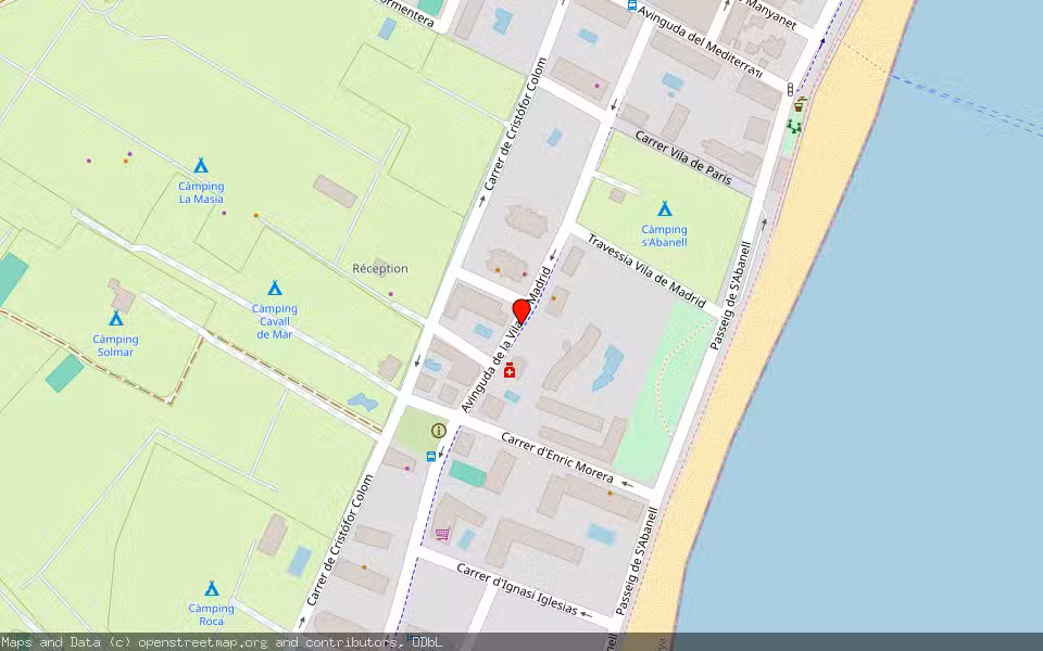 Mapa de Subasta Inmueble (Local comercial) en Blanes, Girona