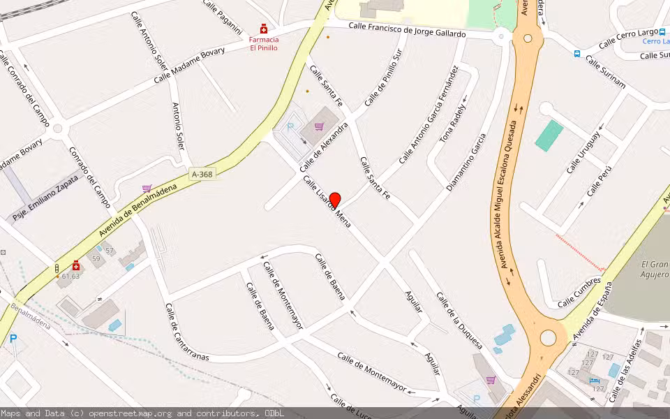 Mapa de Subasta Inmueble (Vivienda) en Torremolinos, Málaga