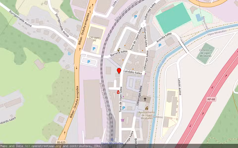 Mapa de Subasta Inmueble (Vivienda) en Ugao-miravalles, Bizkaia