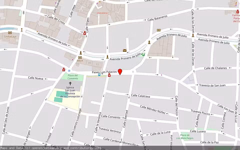 Mapa de Subasta Inmueble (Solar) en Valdepeñas, Ciudad Real