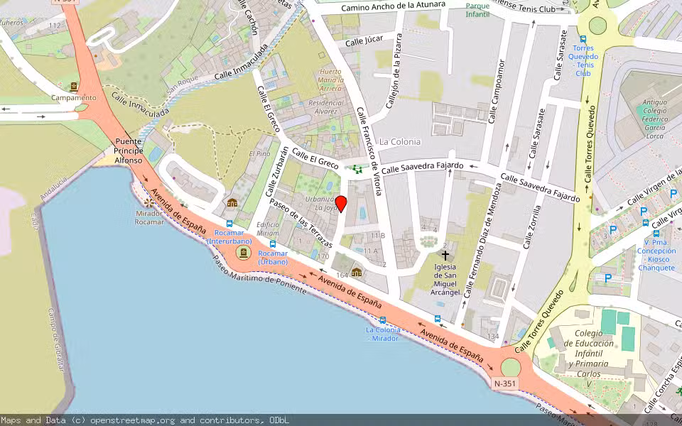 Mapa de Subasta Inmueble (Garaje) en Linea De La Concepcion (la), Cádiz