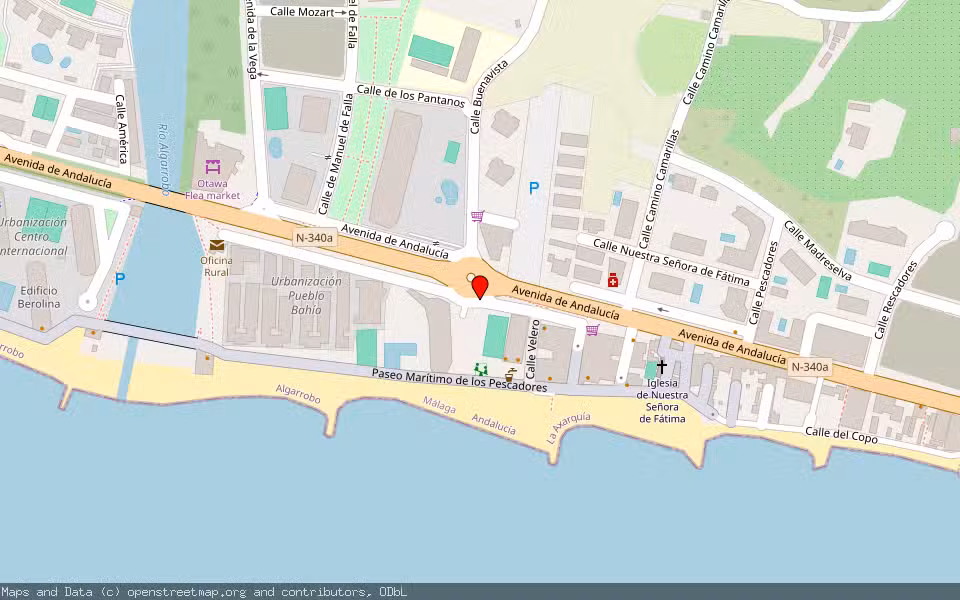 Mapa de Subasta Inmueble (Vivienda) en Algarrobo, Málaga