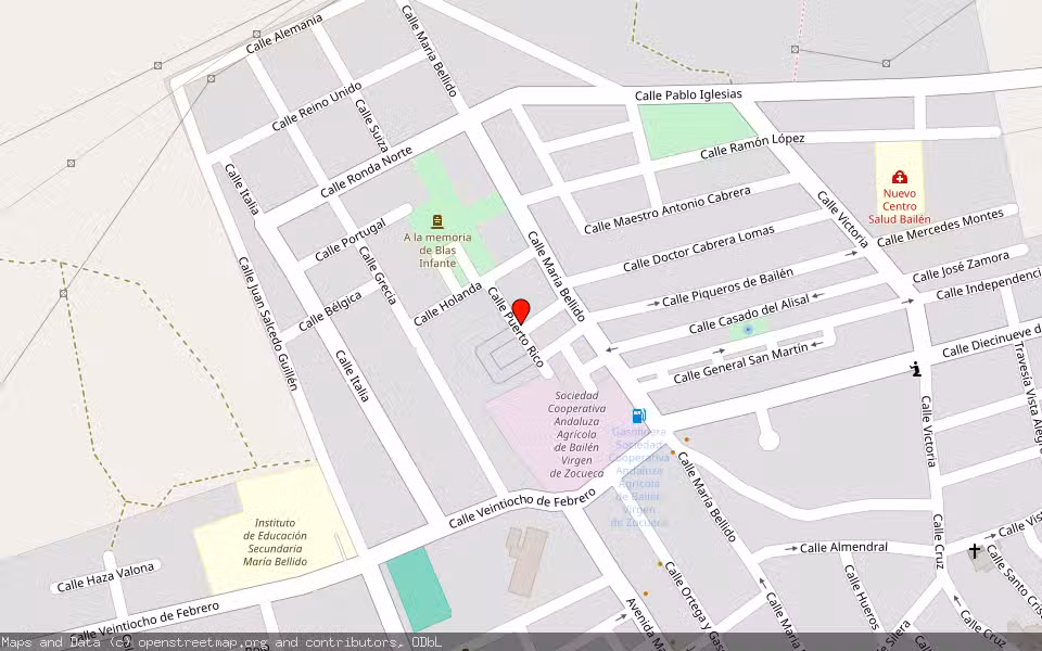 Mapa de Subasta Inmueble (Finca rústica) en Bailen, Jaén