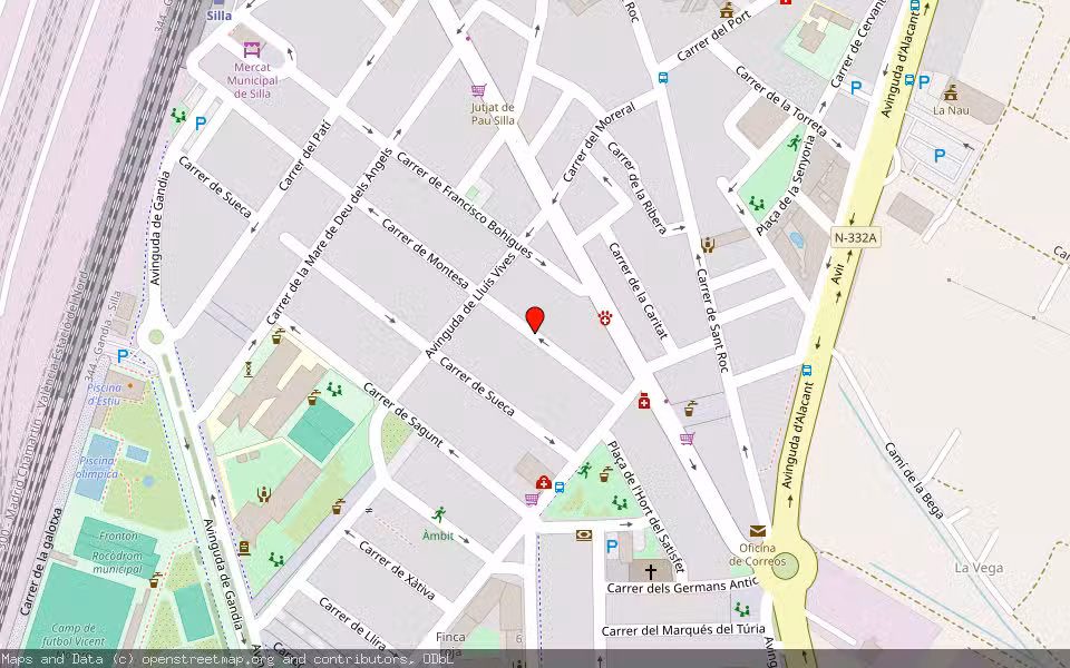 Mapa de Subasta Inmueble (Vivienda) en Silla, Valencia/València