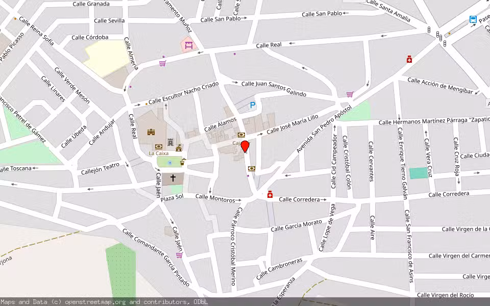 Mapa de Subasta Inmueble (Vivienda) en Mengibar, Jaén