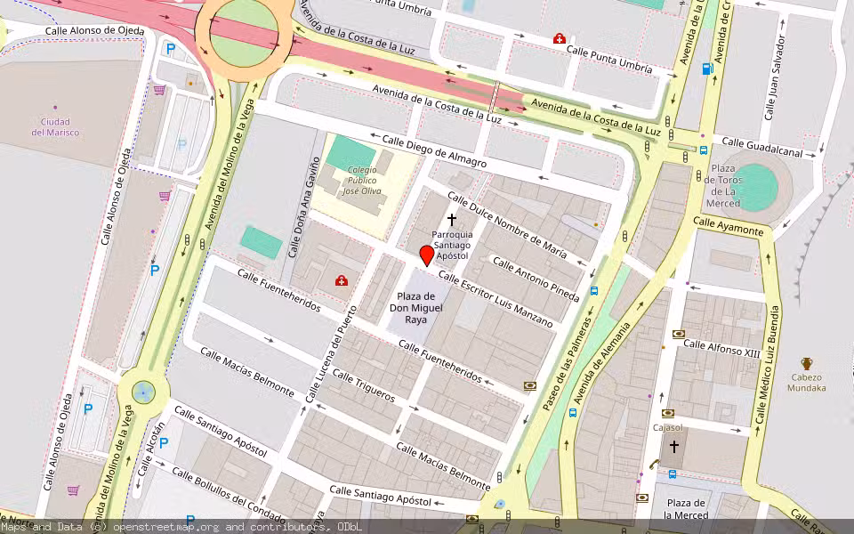 Mapa de Subasta Inmueble (Garaje) en Huelva