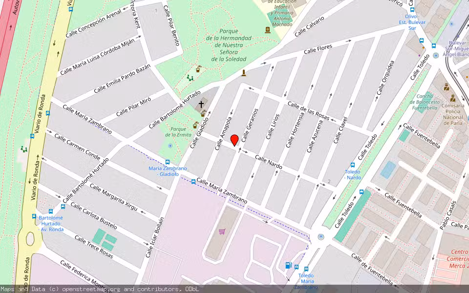 Mapa de Subasta Inmueble (Vivienda) en Parla, Madrid