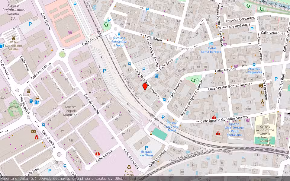 Mapa de Subasta Inmueble (Garaje) en Collado Villalba, Madrid