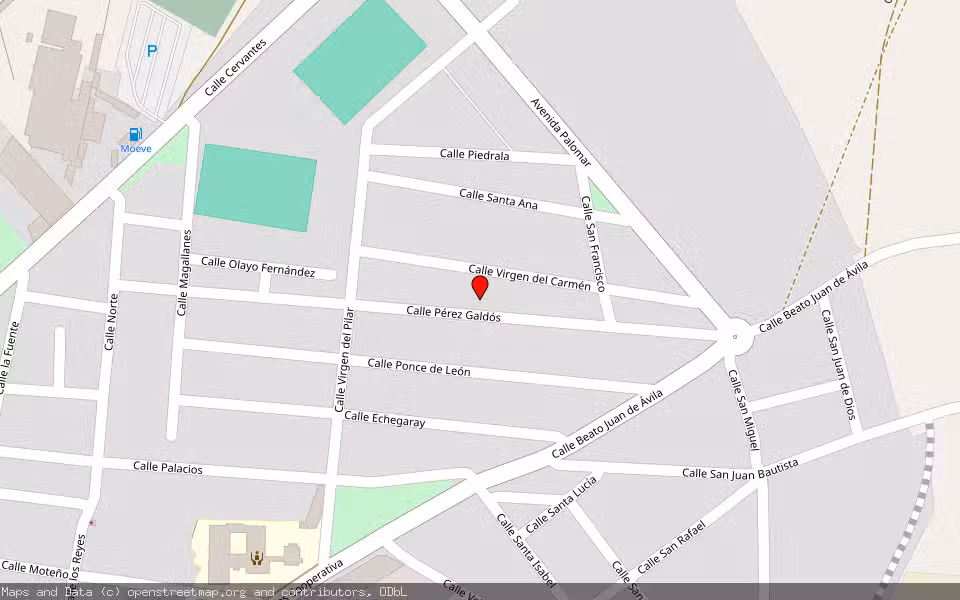 Mapa de Subasta Inmueble (Vivienda) en Malagon, Ciudad Real