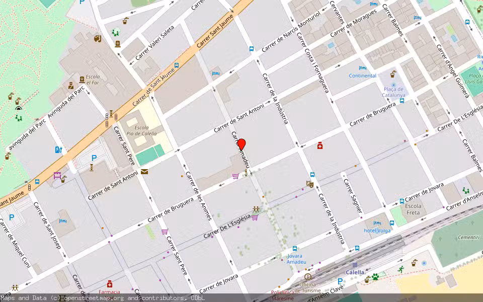 Mapa de Subasta Inmueble (Vivienda) en Calella, Barcelona