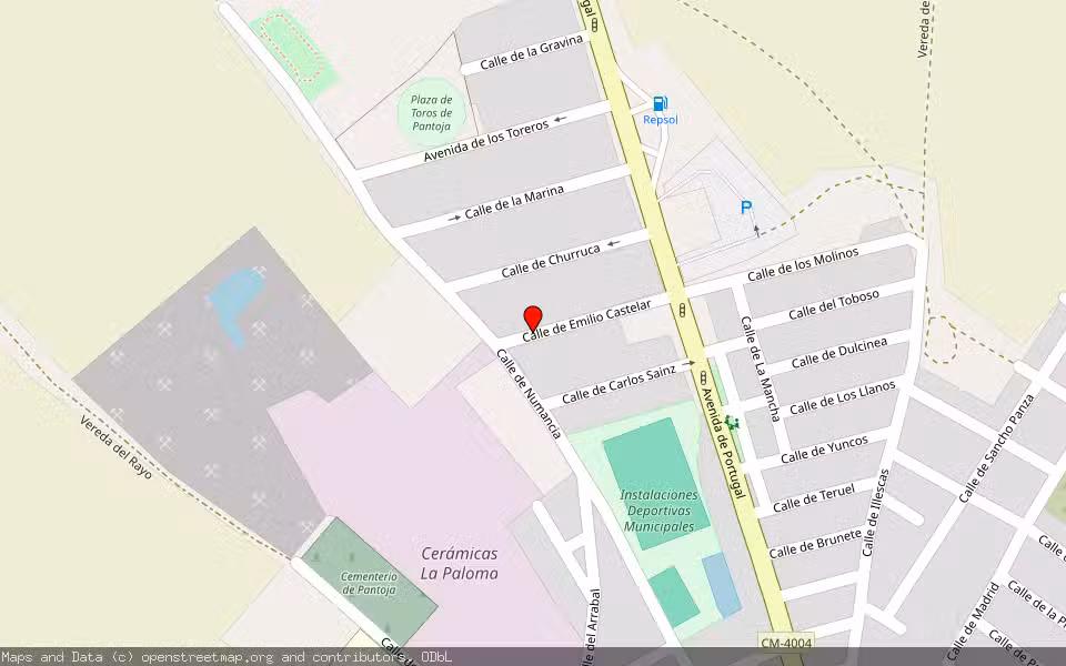 Mapa de Subasta Inmueble (Vivienda) en Pantoja, Toledo