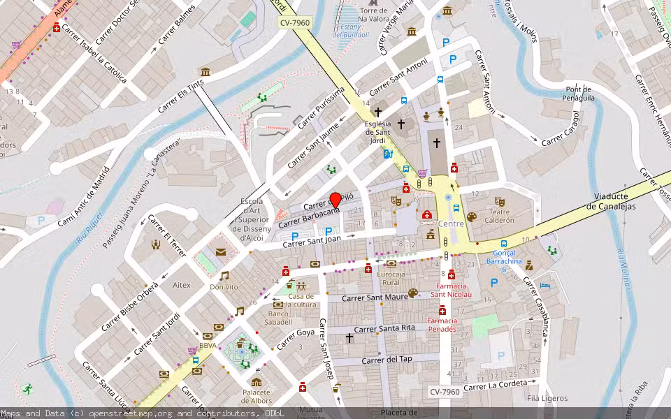 Mapa de Subasta Inmueble (Vivienda) en Alcoy, Alicante/Alacant