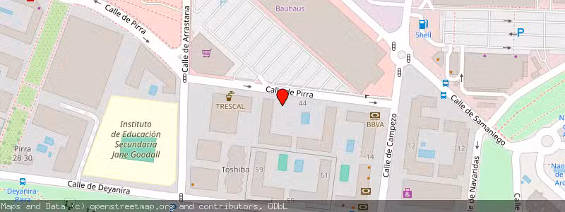 Mapa de Subasta de Inmueble (Garaje) en Madrtid, Madrid 